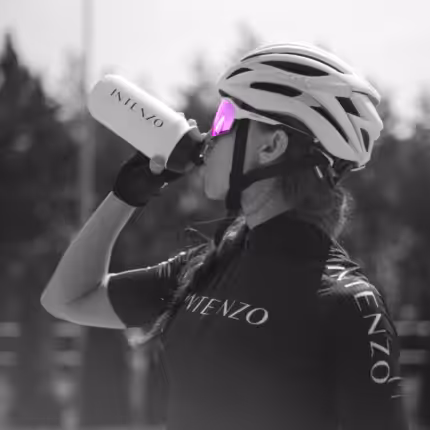 Bidon sportowy INTENZO – 500 ml (white/black)